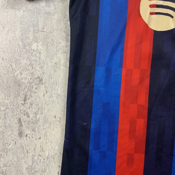 Nike FC Barcelona Jersey Mens Medium Blue Dugan #16 Home Soccer Futbol 2022-23 - Picture 4 of 10